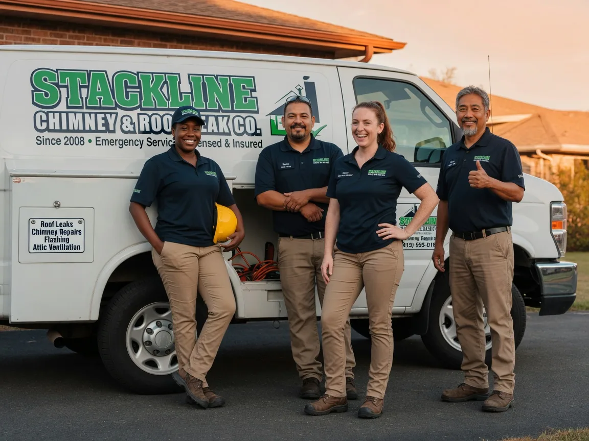 Chimney flashing repair company in Oakland, TX